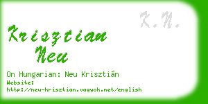 krisztian neu business card